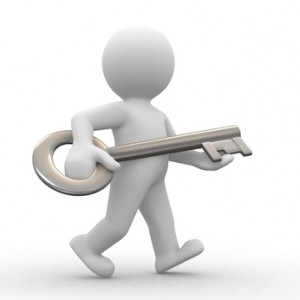 איש עם מפתח