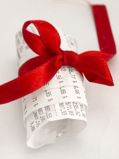 gift receipt - פתק החלפה